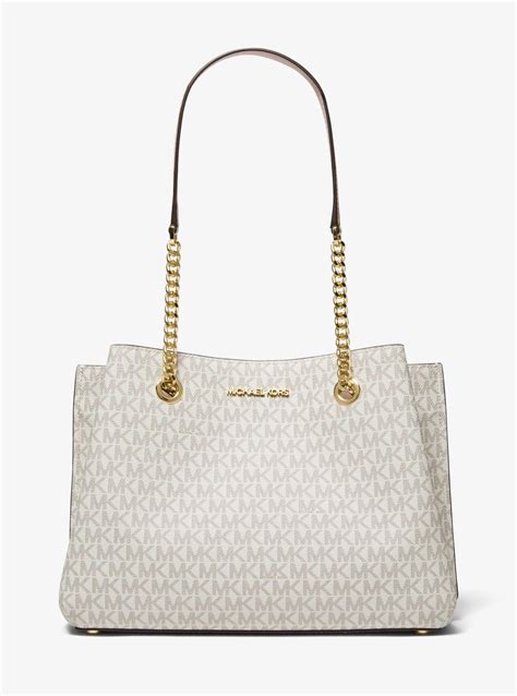 michael kors teagan large logo shoulder bag